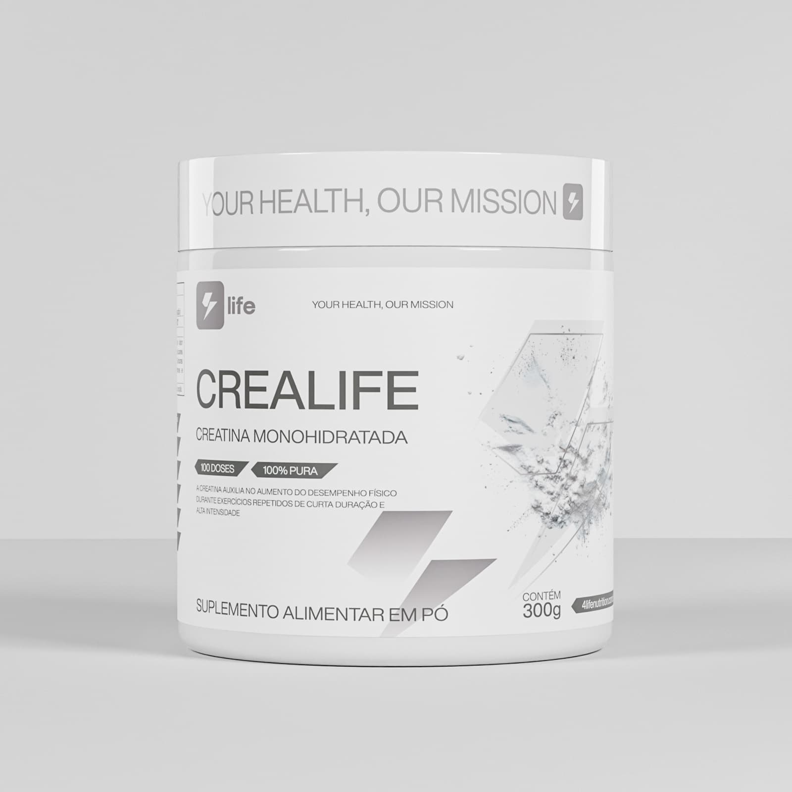 Crealife — Creatina Monohidratada · 300g · 100 doses